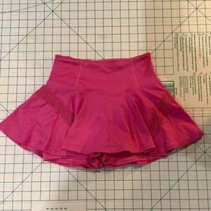 Pink free people mini skirt